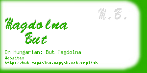 magdolna but business card